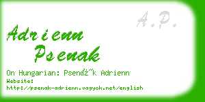 adrienn psenak business card